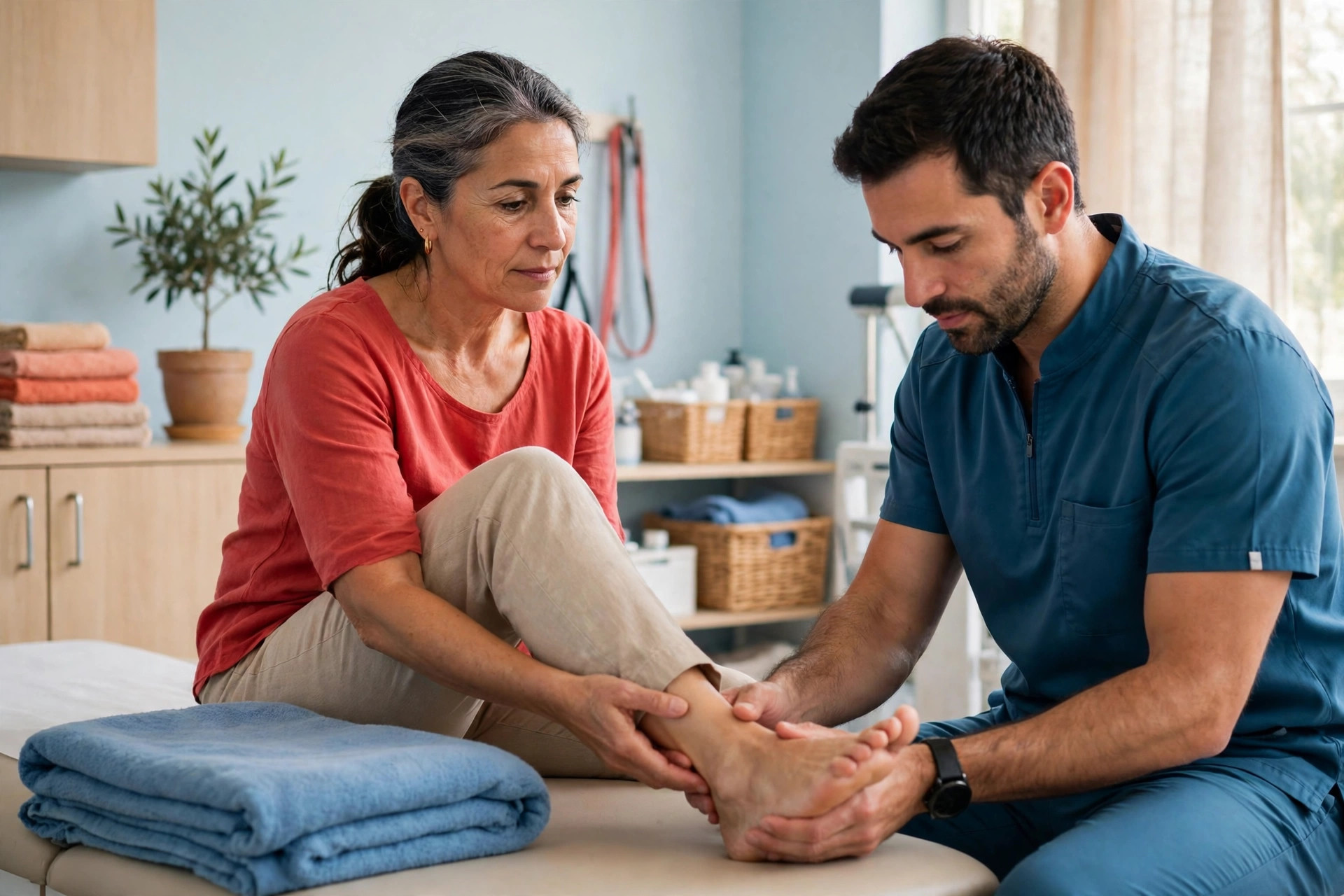 fibromyalgia and ankle pain physiotherapy ankle examination