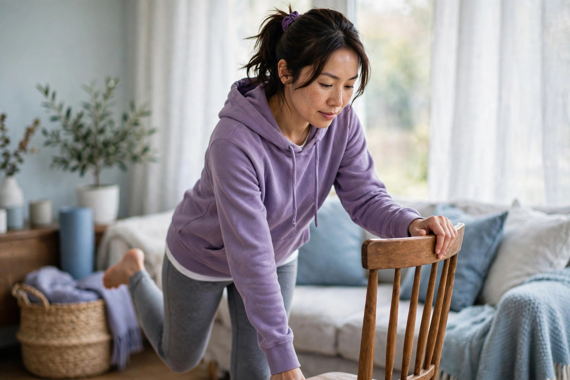 fibromyalgia and clumsiness gentle balance practice at home
