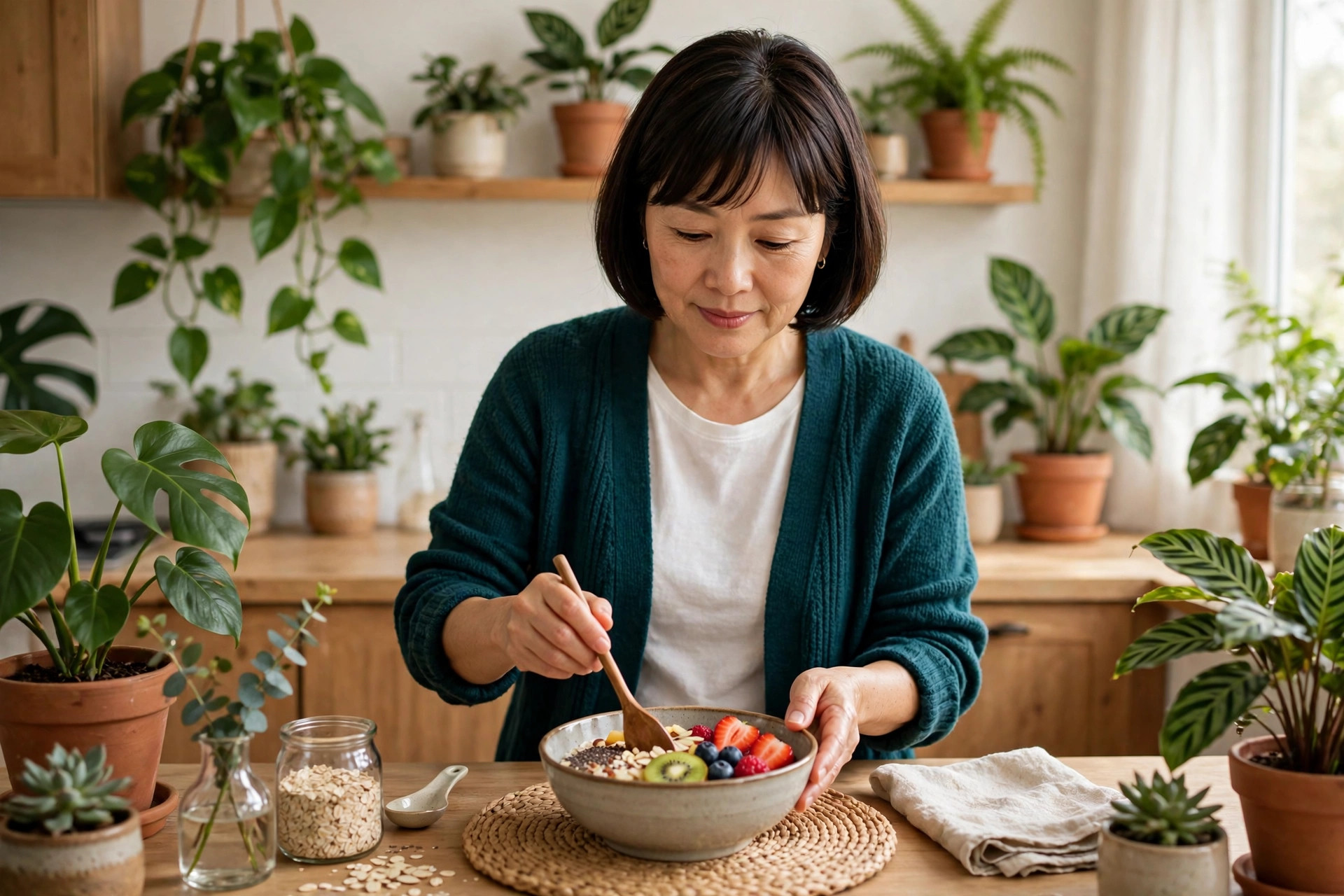 fibromyalgia and constipation preparing a high fibre breakfast bowl