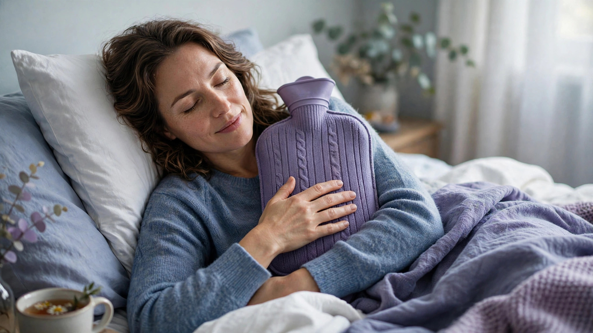 fibromyalgia and flu-like symptoms resting with warmth for body aches