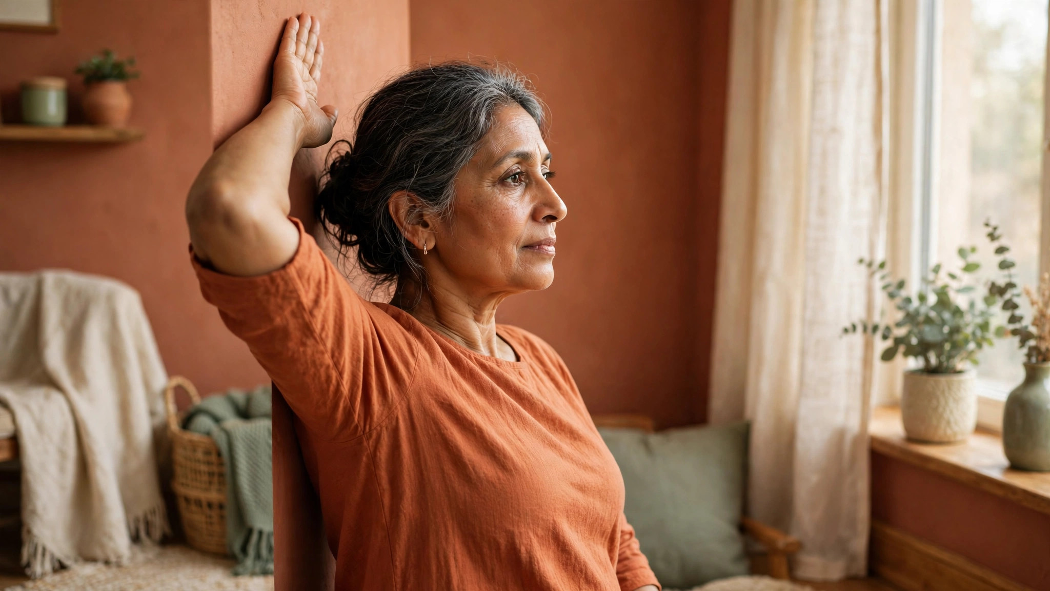 fibromyalgia and shoulder pain gentle wall slide exercise at home