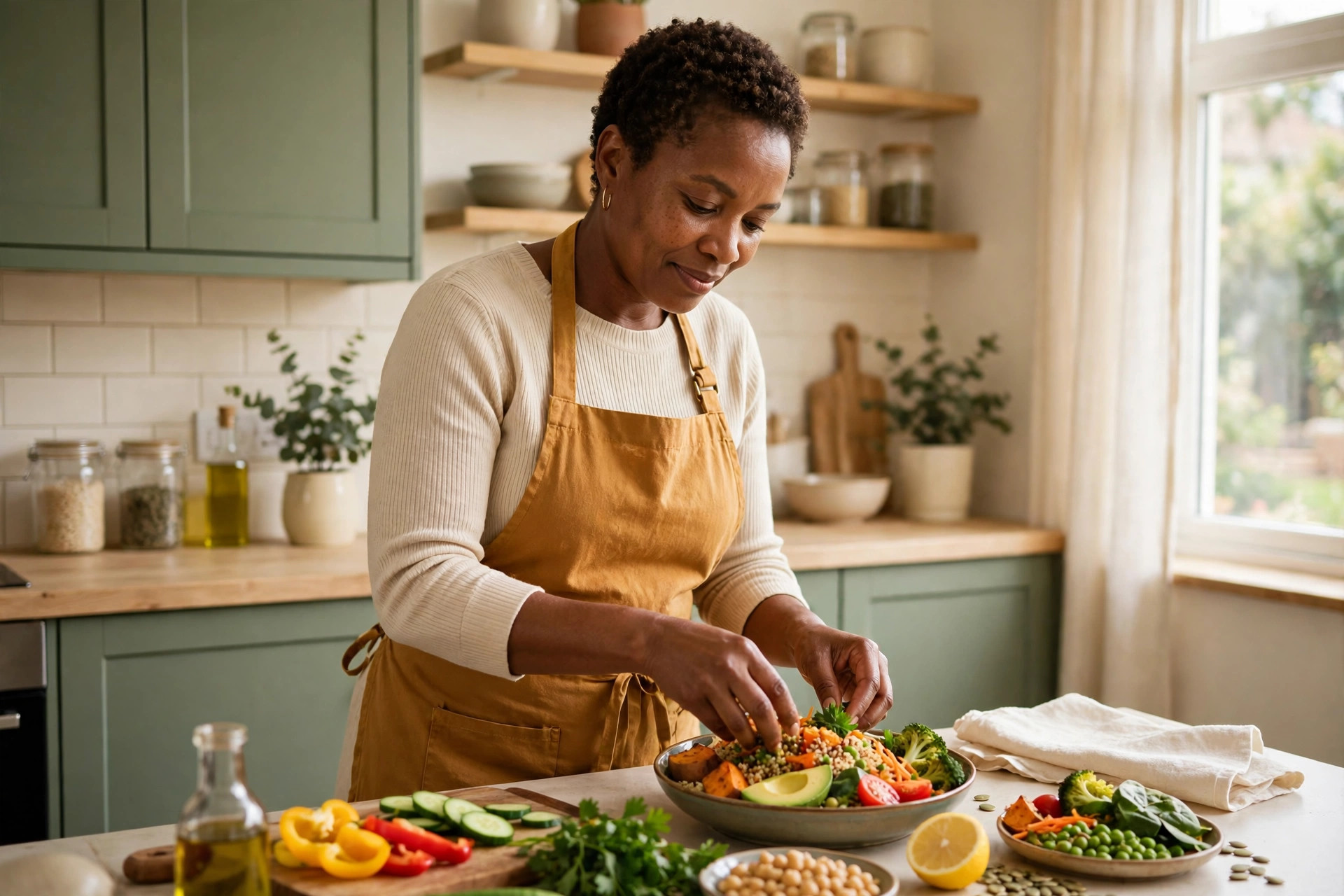 fibromyalgia and weight changes preparing a balanced meal at home