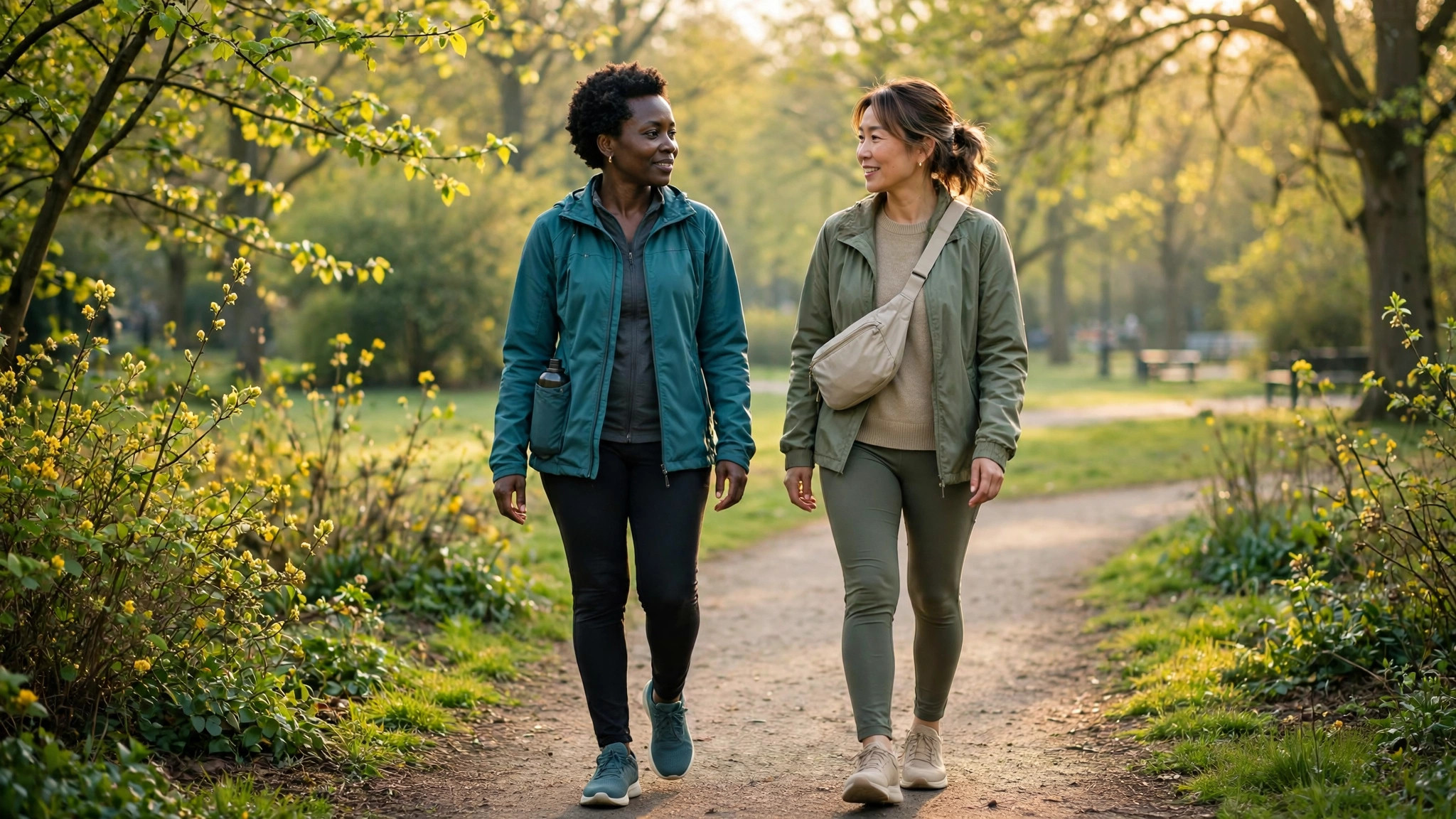fibromyalgia and weight changes gentle walk in the park with a friend