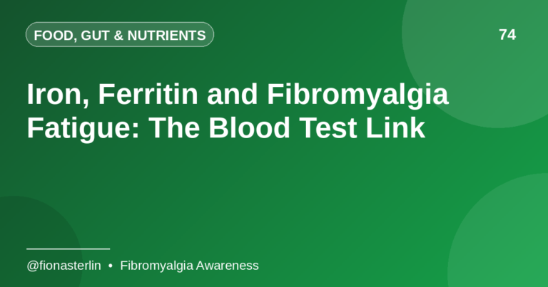 Iron, Ferritin and Fibromyalgia Fatigue: The Blood Test Link
